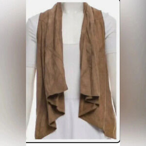 Torn by Ronny Kobo Sienna Suede Vest - Medium - Asymmetrical - Open Front.  L